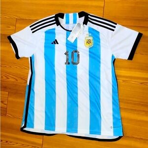 adidas Argentina 22 Messi Home Jersey White/Light Blue